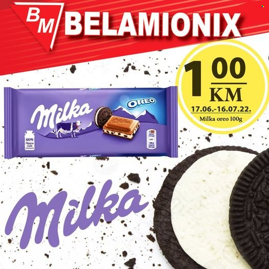 Belamionix katalog - 17.06.2022. - 16.07.2022. - Sniženi proizvodi - milka, oreo. Stranica 1.