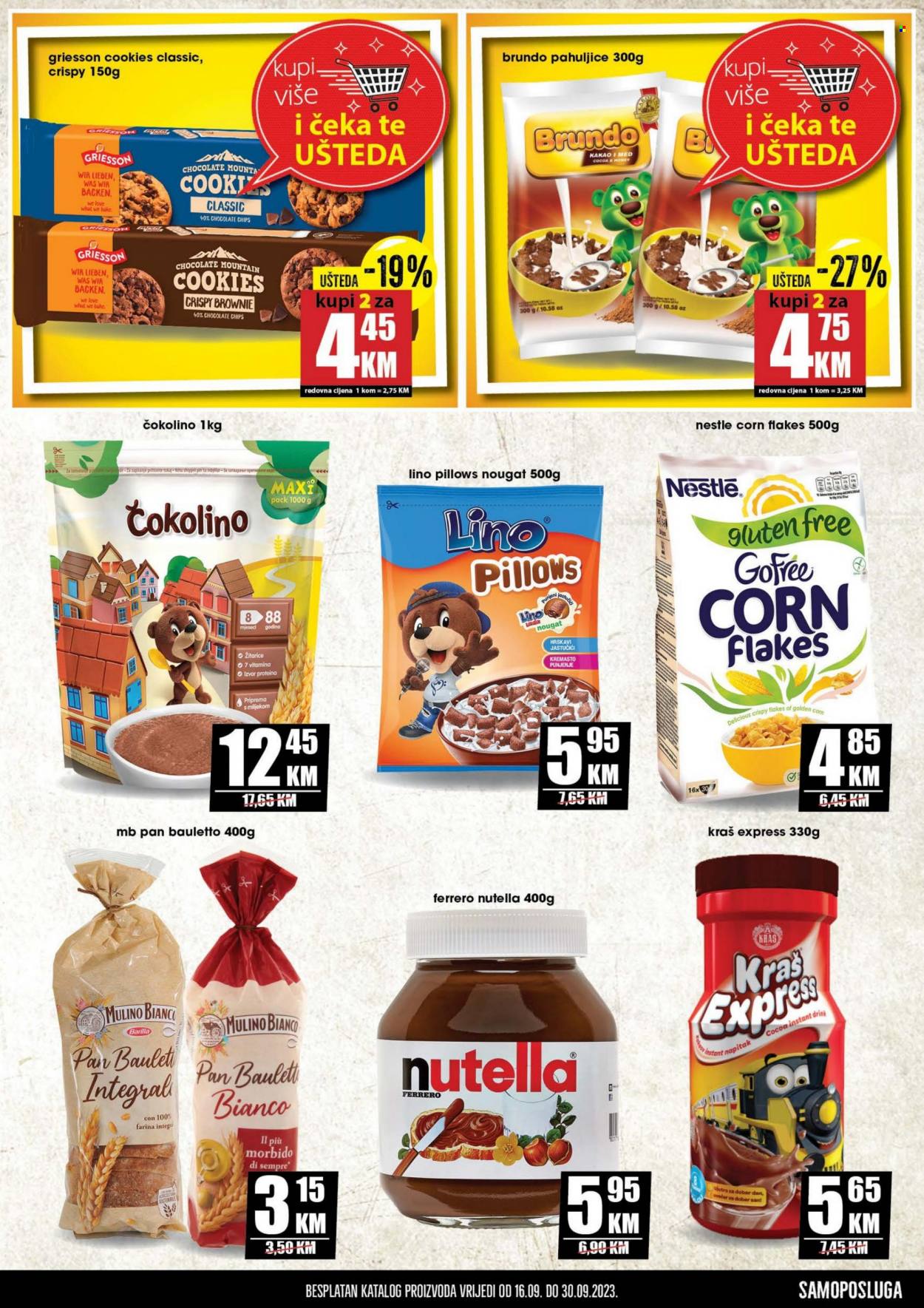 Prodex katalog - 16.09.2023. - 30.09.2023. - Sniženi proizvodi - Nestlé, biskvit, Ferrero Rocher, Nutella, chips, Barilla, corn flakes, med. Stranica 7.