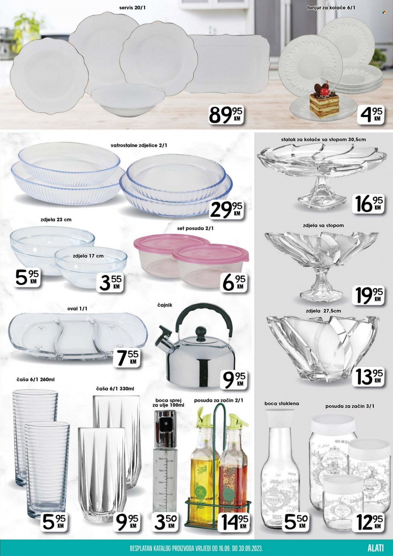 Prodex katalog - 16.09.2023. - 30.09.2023. - Sniženi proizvodi - ulje, stalak, čaša, staklena, zdjela, zdjelice, posuda, boca, storage. Stranica 15.