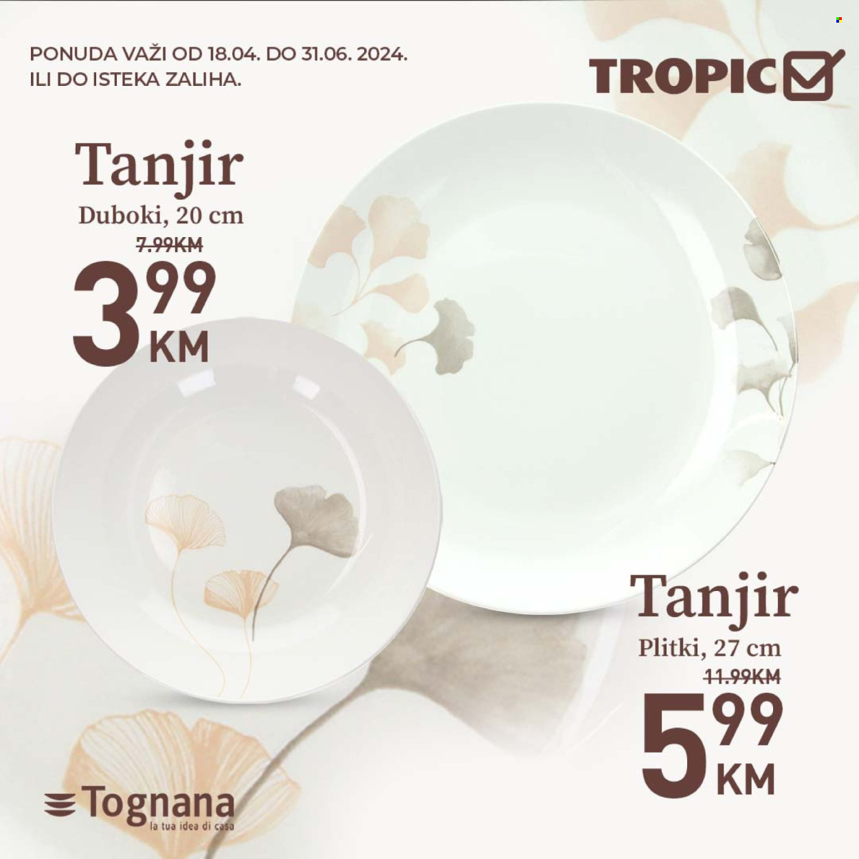 thumbnail - Tropic katalog - Sniženi proizvodi - čaša, tanjir, Tognana. Stranica 4.