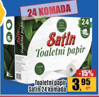 Toaletni papir Satin 24 komada