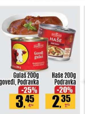 Gulaš 200g goveđi, Podravka