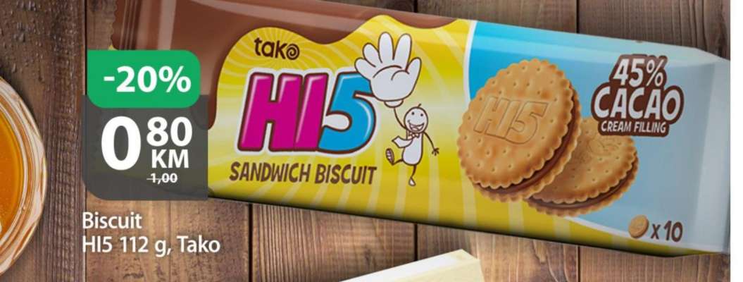 Biscuit HI5 112 g, Tako