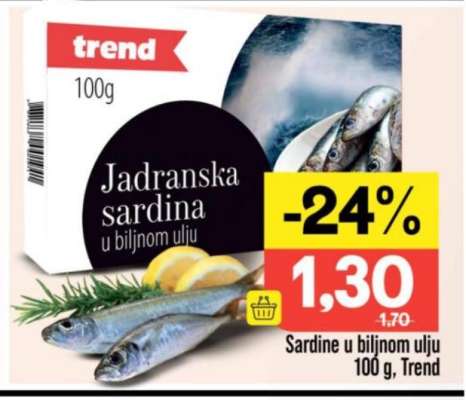 Jadranska sardina u biljnom ulju