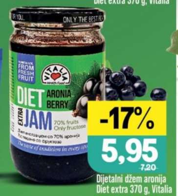 Vitalia Diet Aronia Berry Extra Jam