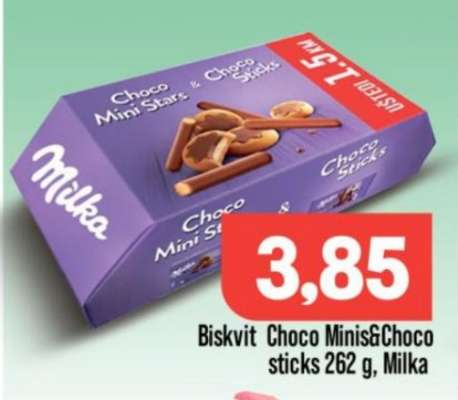 Biskvit Choco Minis & Choco Sticks