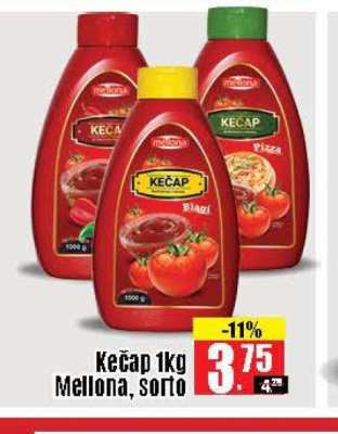 Kečap 1kg Mellona, sorto