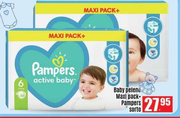 Pampers Active Baby Maxi Pack+