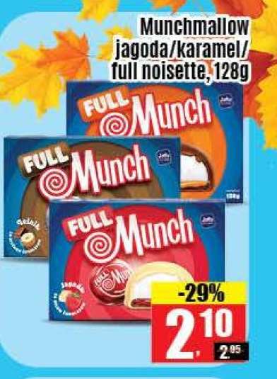 Munchmallow jagoda/karamel/full noisette, 128g