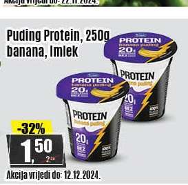 Puding Protein, 250g banana, Imlek