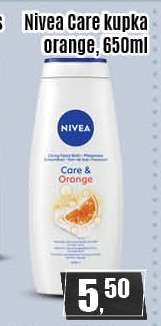 Nivea Care kupka orange, 650ml