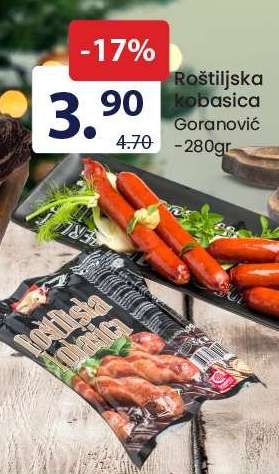 Roštiljska kobasica Goranović - 280gr