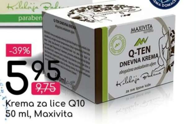 Krema za lice Q10 50 ml, Maxivita