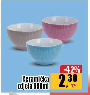 Keramická zdjela 680ml