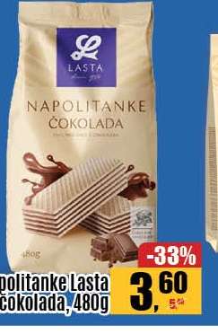 Napolitanke Lasta čokolada