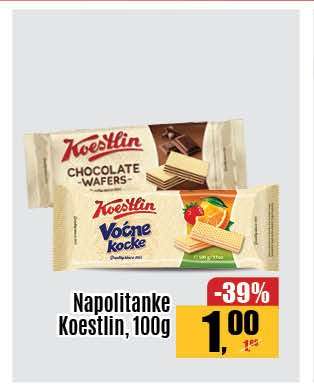 Napolitanke Koestlin, 100g