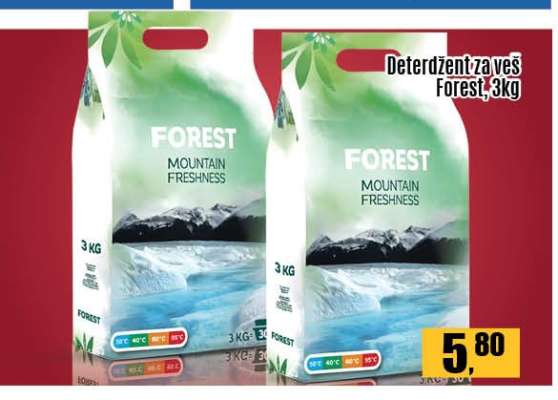 Deterdžent za veš Forest 3kg