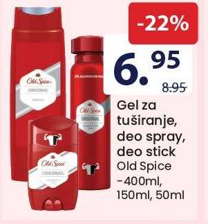 Old Spice Gel za tuširanje, deo spray, deo stick