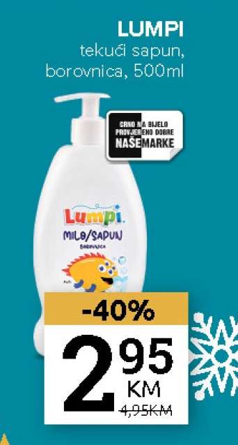 LUMPI tekući sapun, borovnica, 500ml