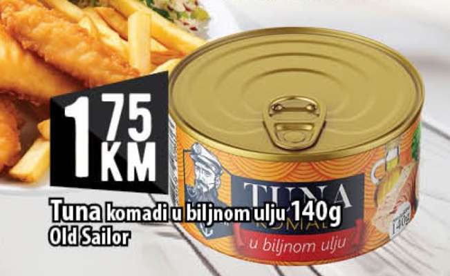 Tuna komadi u biljnom ulju 140g