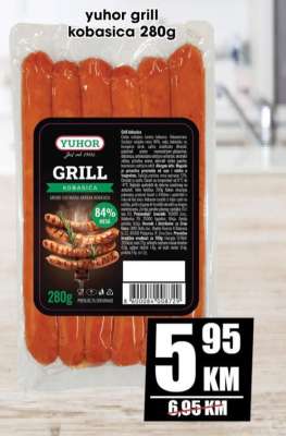 yuhor grill kobasica 280g