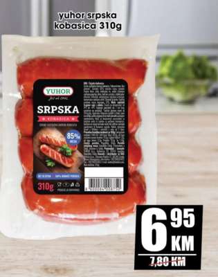 yuhor srpska kobasica 310g