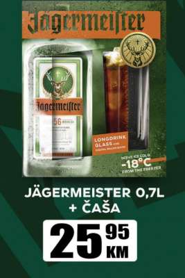 JÄGERMEISTER 0,7L + ČAŠA