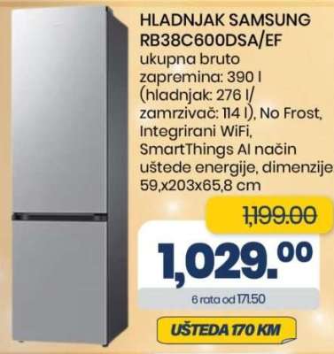 HLADNJAK SAMSUNG RB38C600DSA/EF