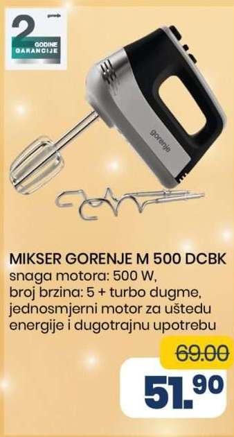 MIKSER GORENJE M 500 DCBK