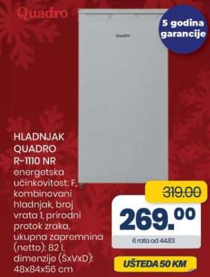 HLADNJAK QUADRO R-1110 NR