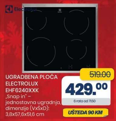 UGRADBENA PLOČA ELECTROLUX EHF6240XXK