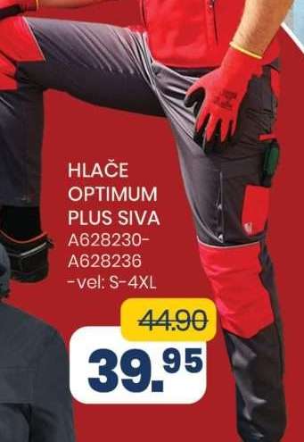 HLAČE OPTIMUM PLUS SIVA