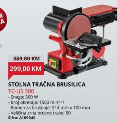 STOLNA TRAČNA BRUSILICA TC-US 380