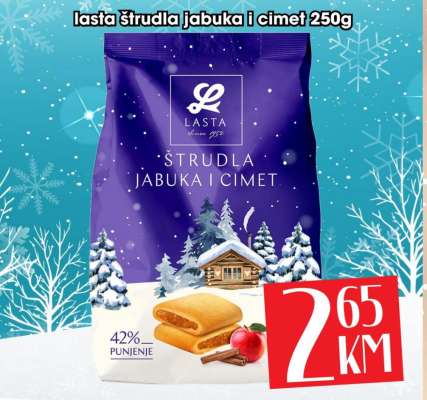 lasta štrudla jabuka i cimet 250g