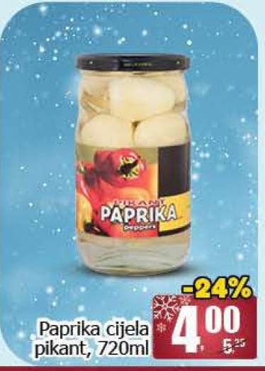 Paprika cijela pikant, 720ml