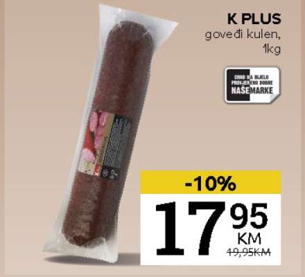 K PLUS goveđi kulen, 1kg