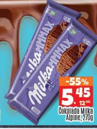 Čokolada Milka Alpine