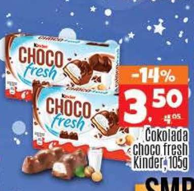 Čokolada choco fresh Kinder