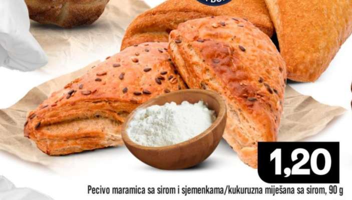 Pecivo maramica sa sirom i sjemenkama/kukuruzna miješana sa sirom