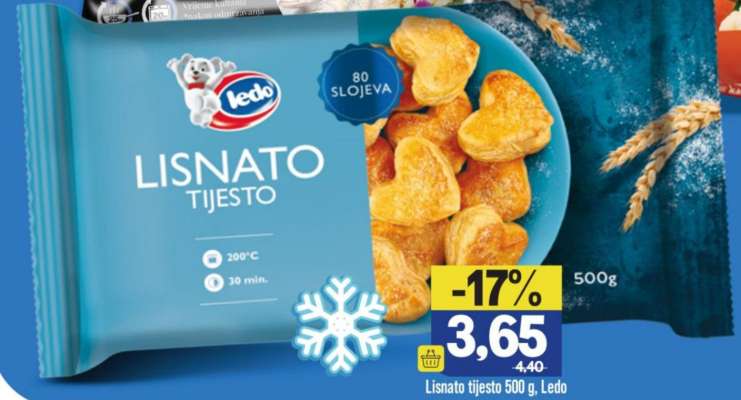 Lisnato tijesto 500 g, Ledo