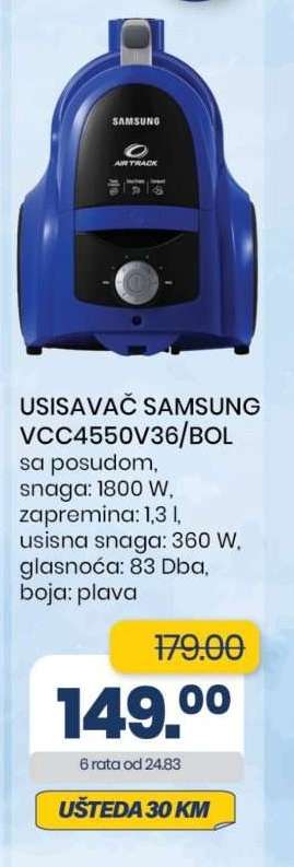 USISAVAČ SAMSUNG VCC4550V36/BOL