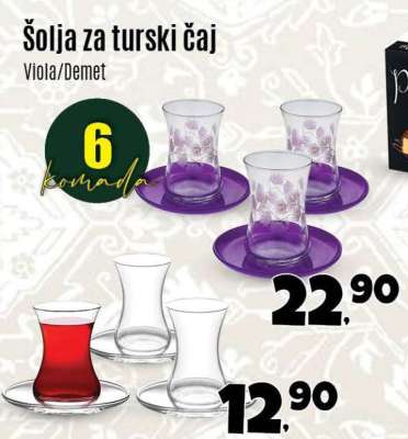 Šolja za turski čaj Viola/Demet