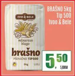 BRAŠNO 5kg Tip 500 Ivoo & Bele