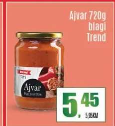 Ajvar 720g blagi Trend