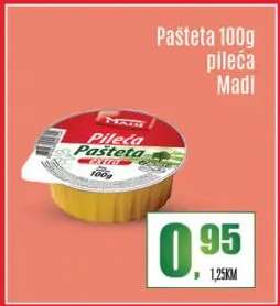 Pašteta 100g pileća Madi