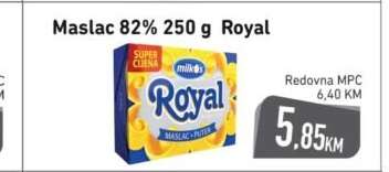 Maslac 82% 250 g Royal