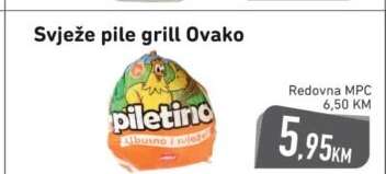 Svježe pile grill Ovako