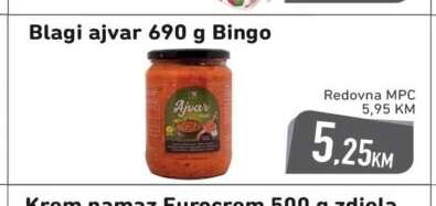 Blagi ajvar 690 g Bingo