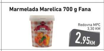 Marmelada Marelica 700 g, Fana