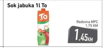 Sok jabuka 1l To